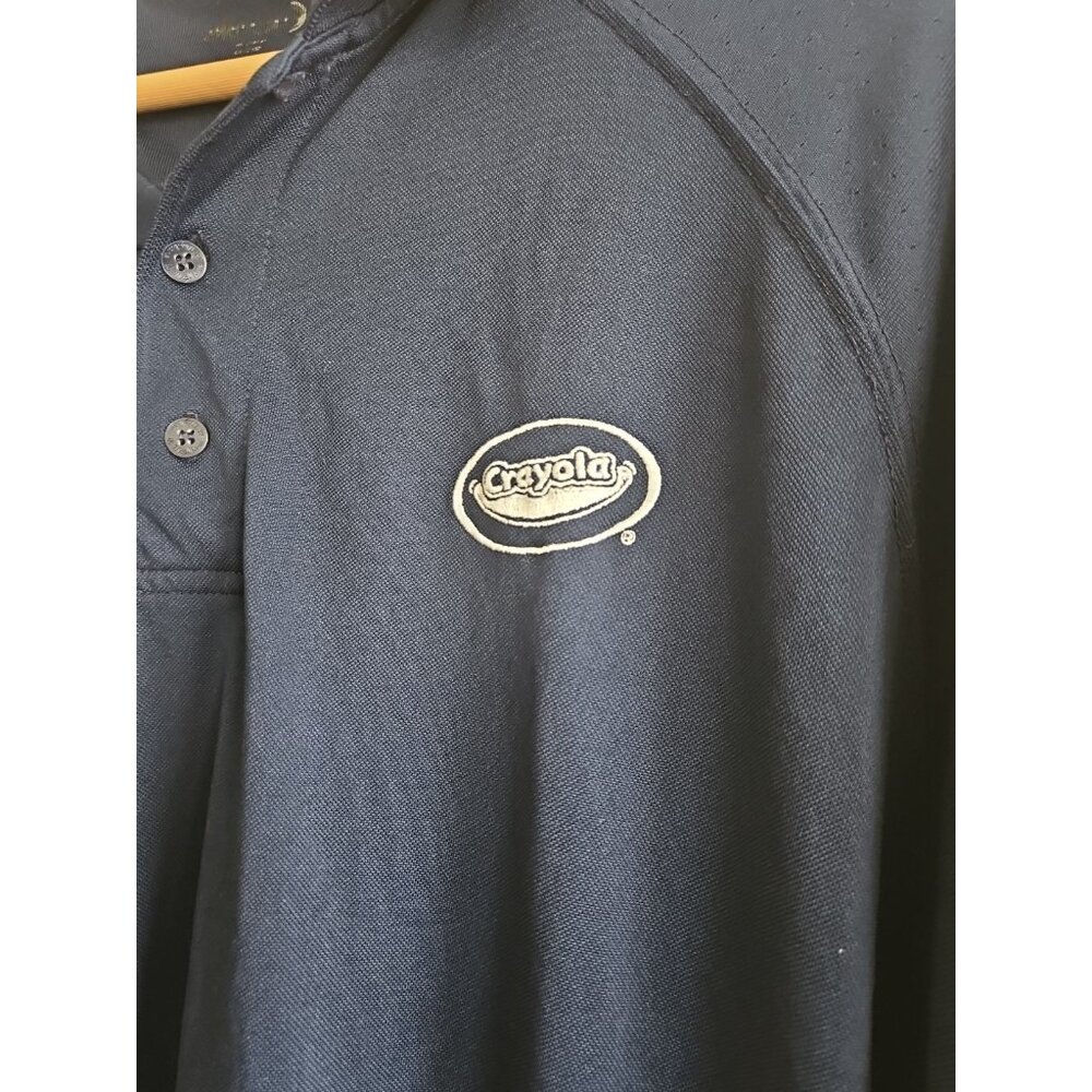 Crayola Crayons Logo Polo Shirt, Dark Blue/Navy, Men's L